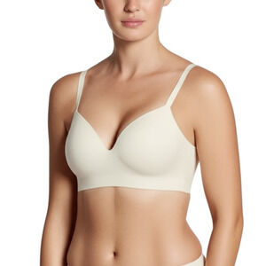 Soma Womens Bra Size 36DDD Off-White Cream Seamless T-Shirt Wireless Comfortable